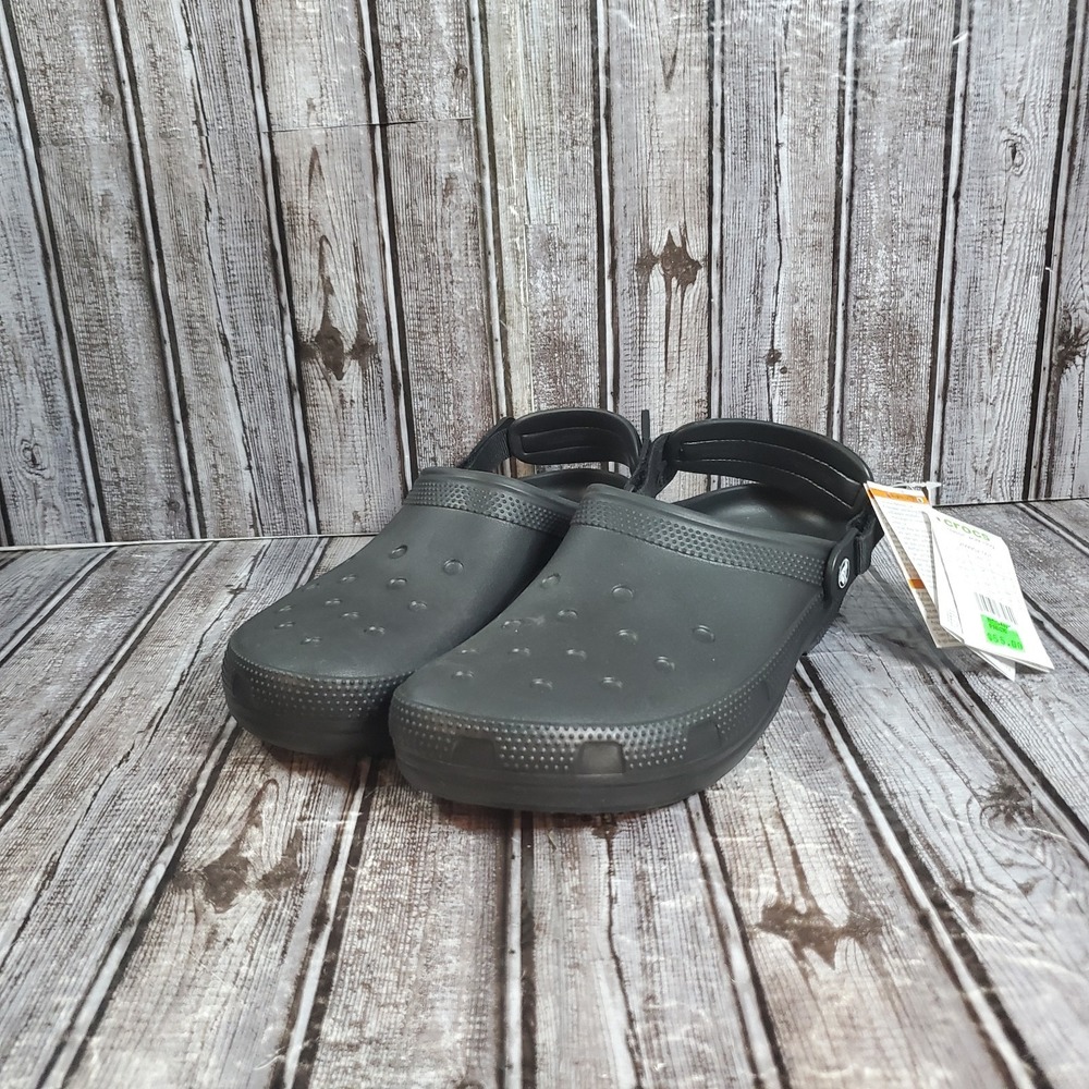 Crocs Men's Classic Work Clogs Adjustable Slip Resistant Work Shoes Size 13
